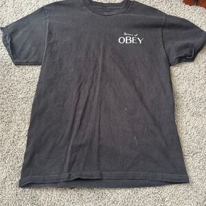 Obey Men's Charcoal Tee